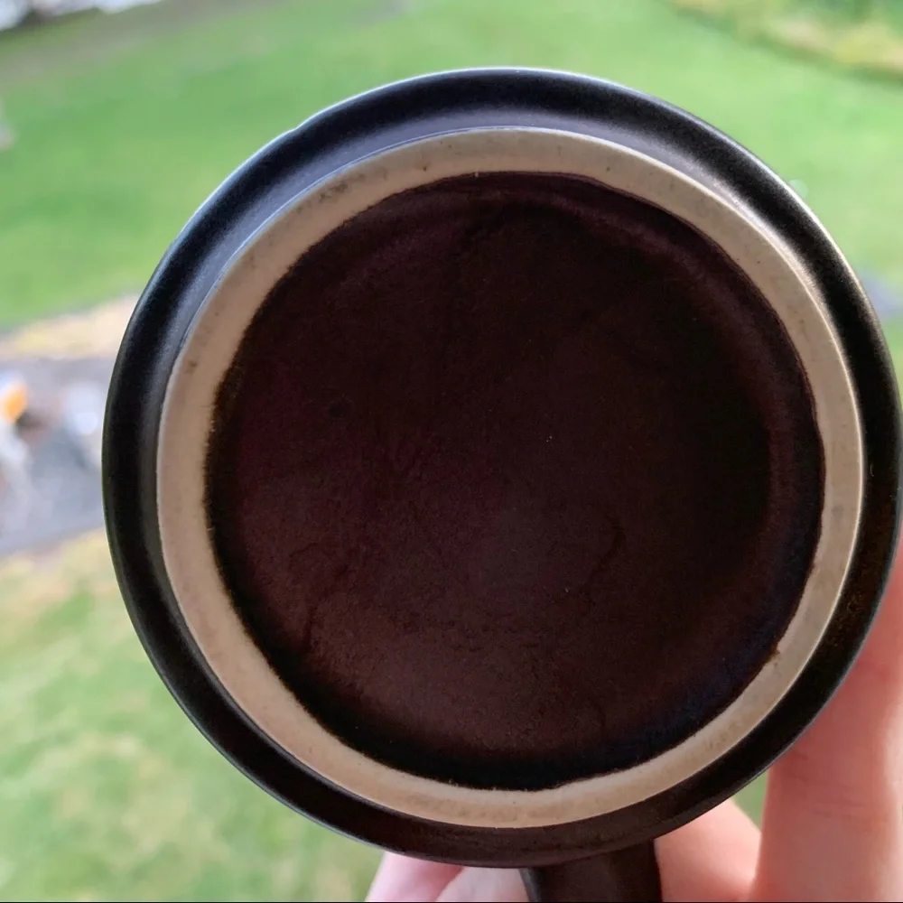 Vintage Brown Floral Mug / Coffee Tea Cup